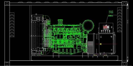Générateur diesel Yuchai de type conteneur de 400kva, équipé d'un système de refroidissement à l'eau et portable