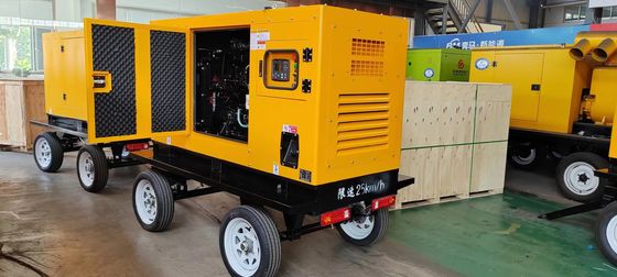 30KW Kangmingsi générateur avec ISO9001 système de refroidissement à l'eau à enceinte attenuée par le son Trailer mobile et démarrage automatique