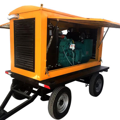 Commutateur automatique 120KW Dongfeng Kangmingsi générateur diesel ensemble remorque avec abri contre la pluie