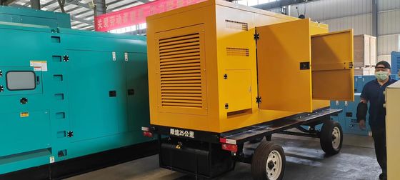 500KVA WEICHAI Mobile voiture silencieux générateur de haut-parleur 400KW de secours alimentation d'urgence système de démarrage automatique