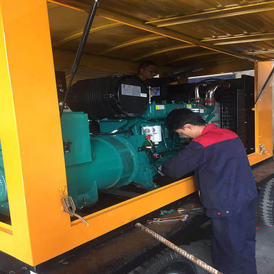 200 kW Weichai générateur diesel ensemble remorque avec moteur de cuivre pur et système de refroidissement à l'eau