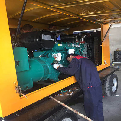 200 kW Weichai générateur diesel ensemble remorque avec moteur de cuivre pur et système de refroidissement à l'eau