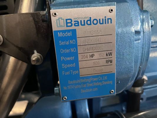 Générateur diesel Weichai Boduan de 120 kW pour l'alimentation en électricité de secours d'urgence