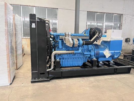 haut-parleur silencieux 50HZ pour Weichai 500KW générateur diesel ensemble avec système de refroidissement à l'eau